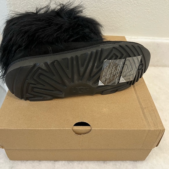 Black fluffy Ugg boots - brand new - Picture 3 of 7